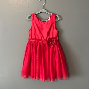 Beautiful red sparkling dress for a little girl